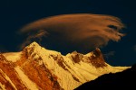 Annapurna in der Abenddämmerung, Wunderschön das Annaprna-Massiv in der Abenddämmerung