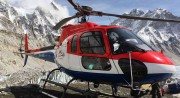 Everest Helicopter Tours, Landung am Khumbu-Gletscher