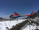 Everest-Helicopter-Tours, Landung am Lukla Helipad