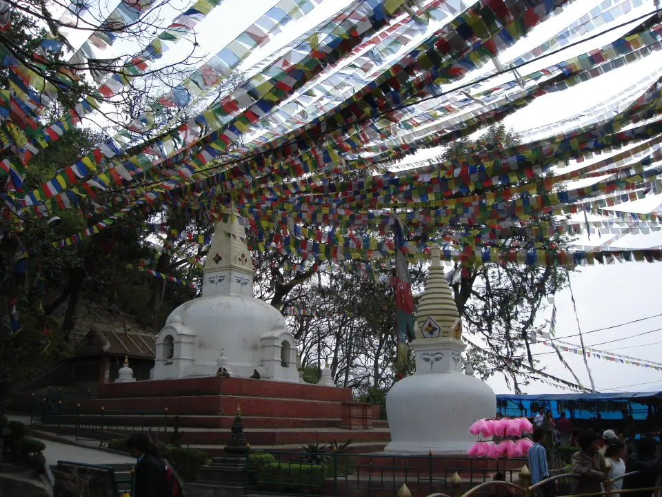 Gebetsfahnen auf dem Swayambunath, Kathmandu