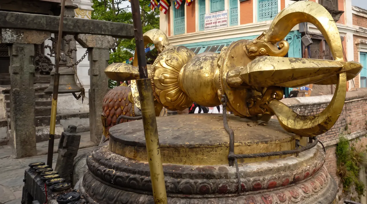 Swayambhu  oder Swayambunath, Kathmandu, Nepal