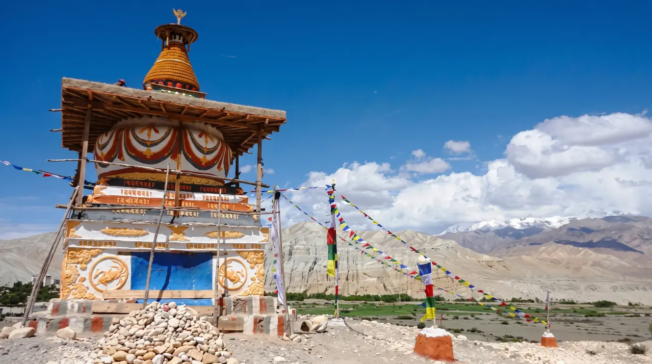 Chörten bei Gemi, Mustang-Trekking