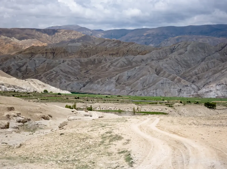 Typische Landschaft in der Mustangregion