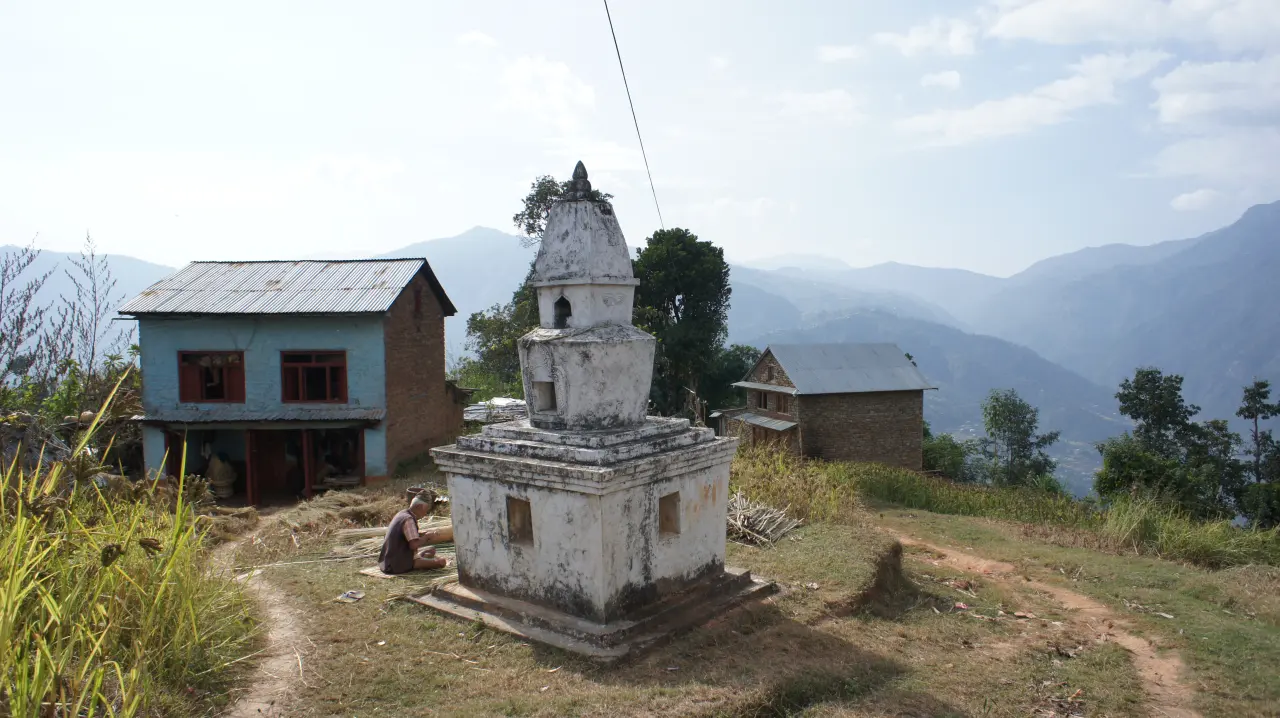 Stupas bei Chisapani.