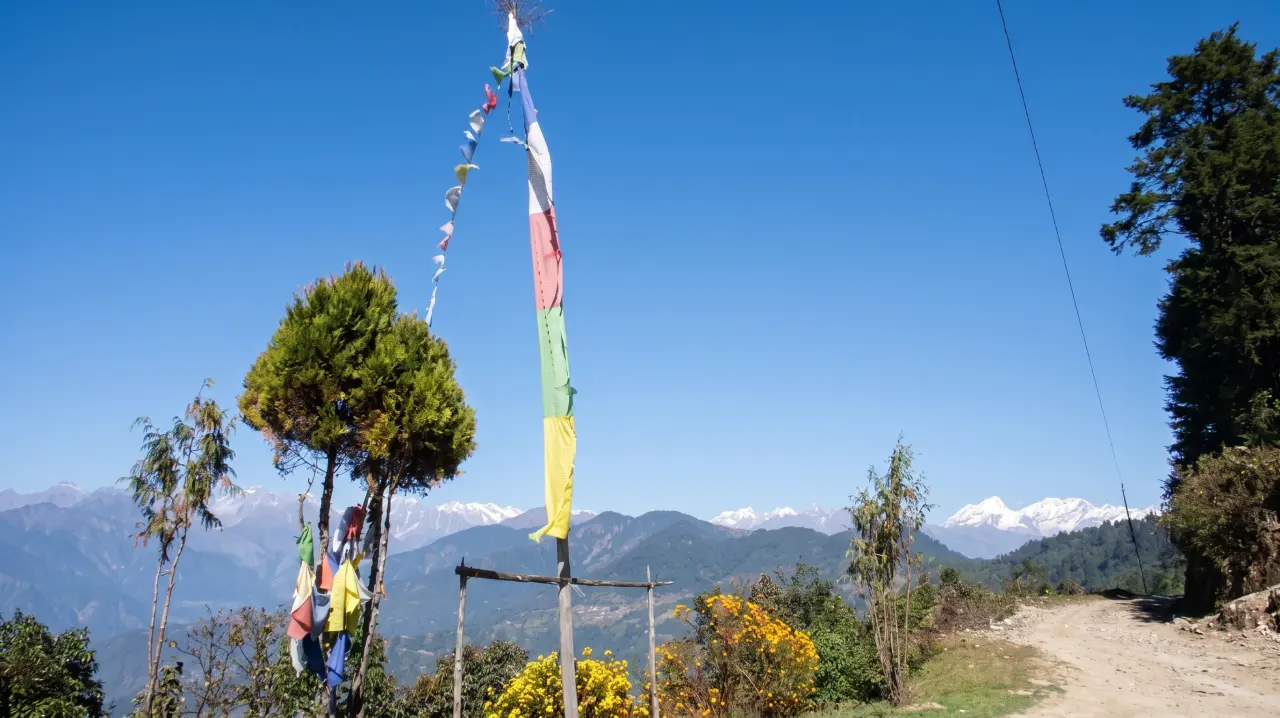 Trekking Pause nahe Gompte