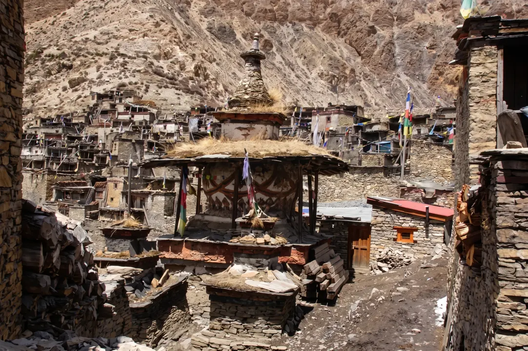 Stupa in Ngawal