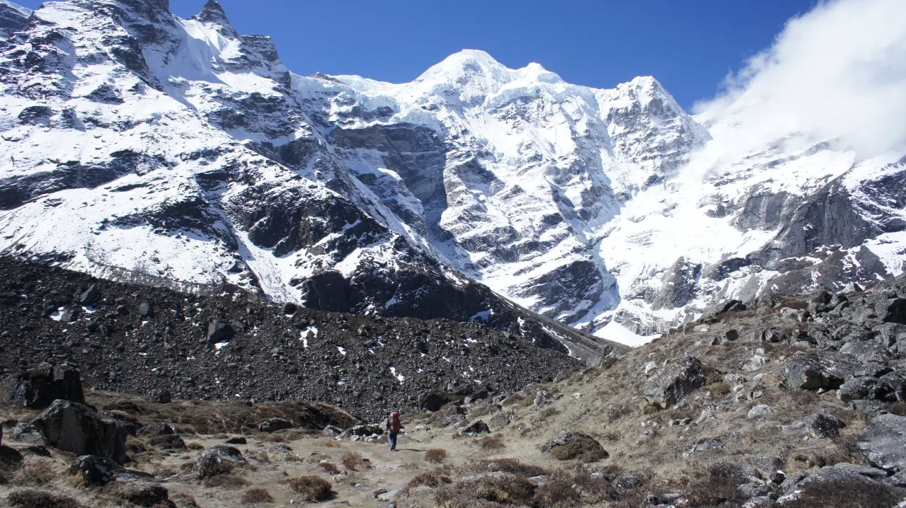 Bei Kahre auf dem Weg zum Mera Peak