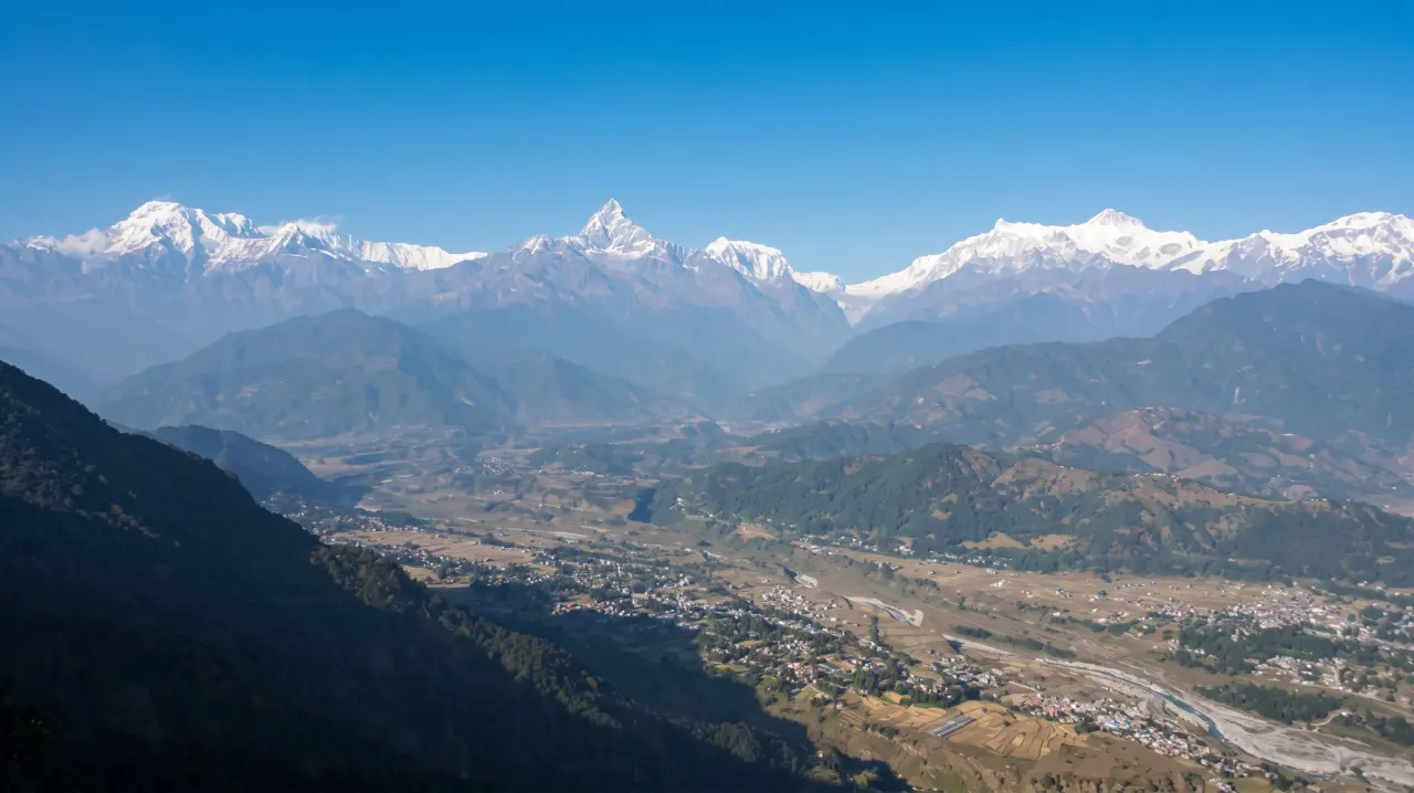 Paragliding am Sagarkot in Pokhara