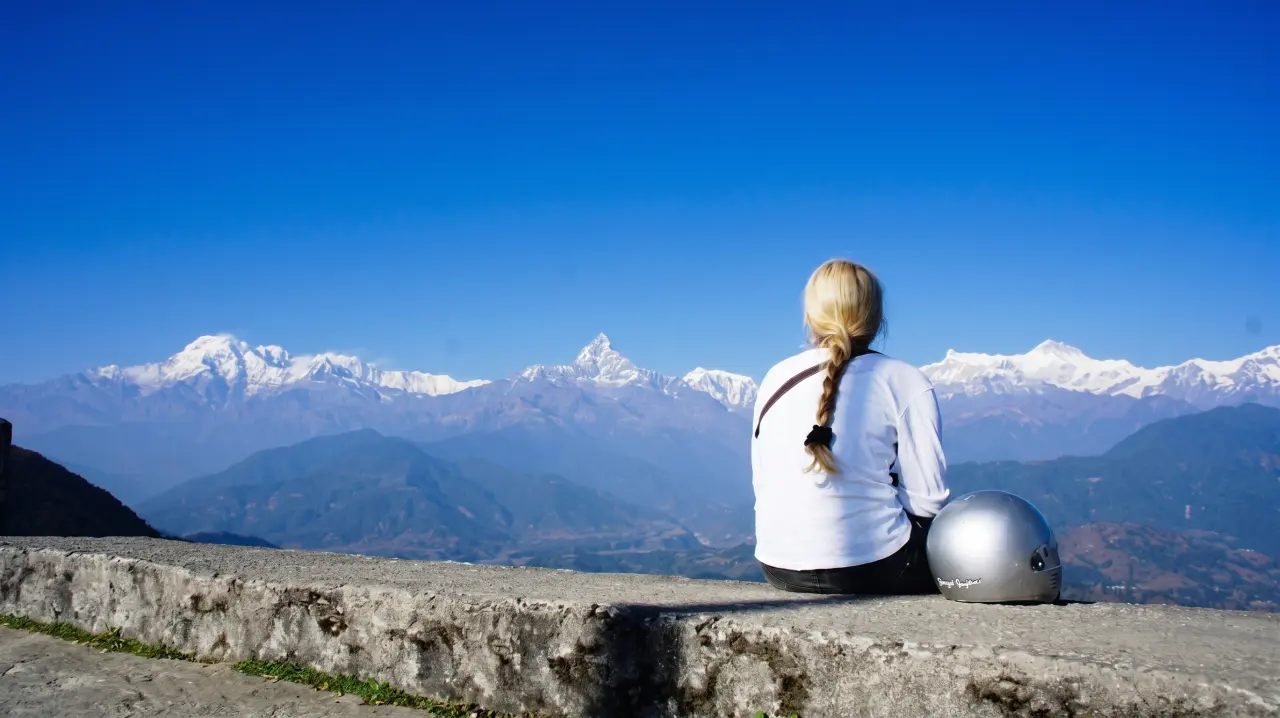 Der Himalaya vom Aussichtspunkt Sarangkot