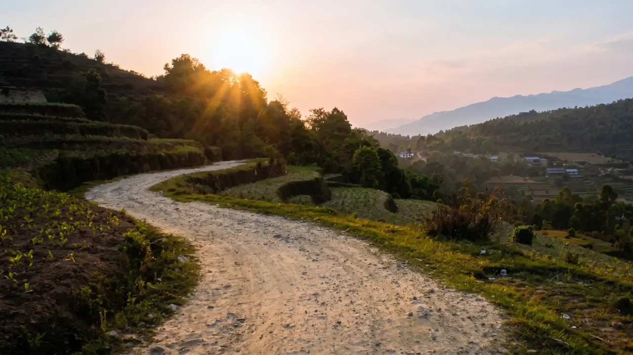 Trekking in Nagarkot, Kathmandu, Nepal
