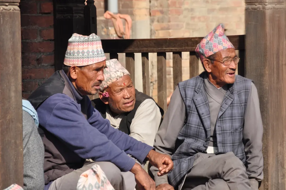 Auf den Strassen in Bhaktapur, Kathmandu
