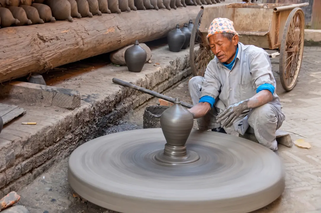 Handwerker in Bhaktapur