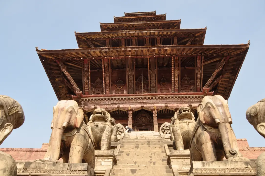 Der Nyatapola-Tempel in Bhaktapur
