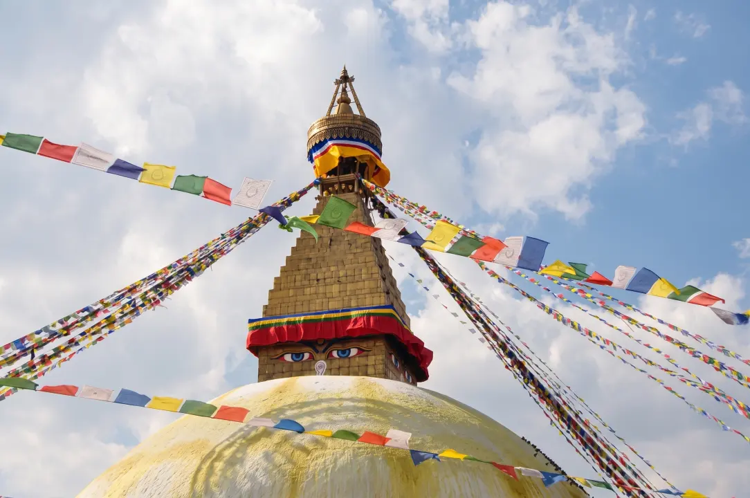Markante Augen Buddhas, Bodnath