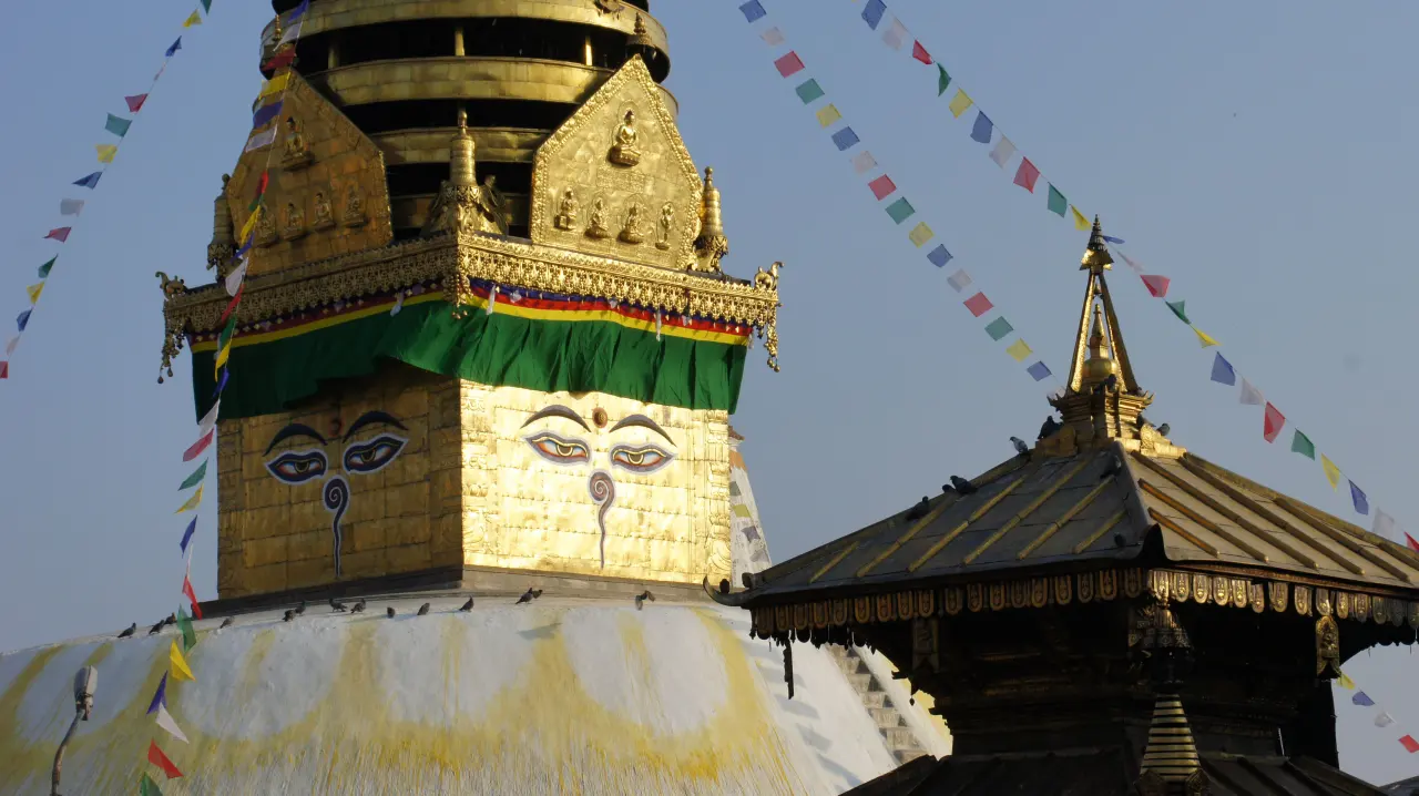 Boudha, Bodnath oder Bouddhanath, Nepal Trekking