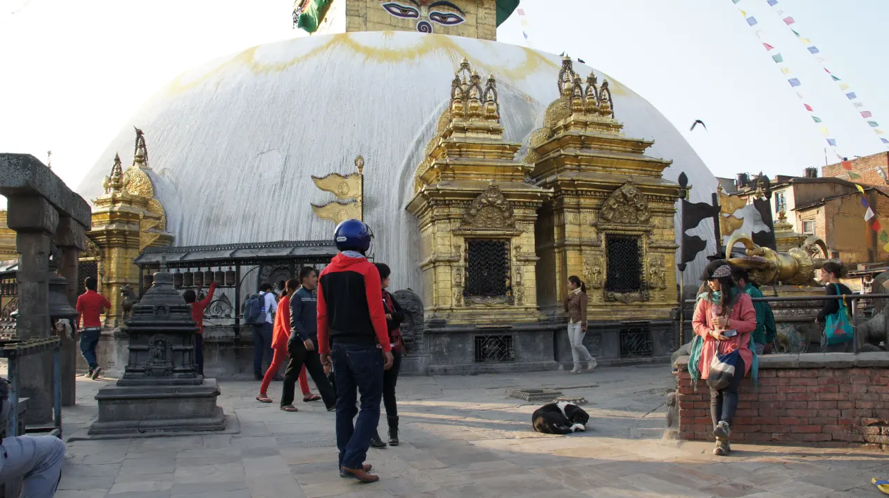 Boudhanath Tempel, Nepal Trekking