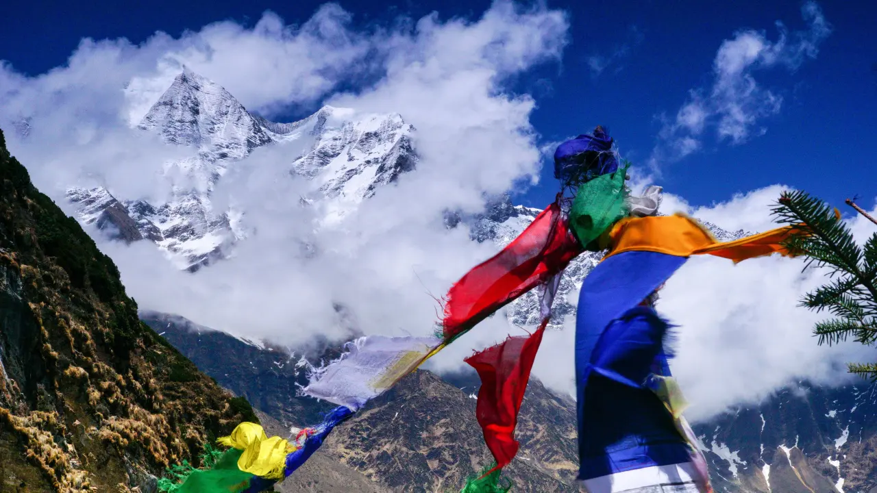 Blick vom Samdo Peak, Manaslu Trekking