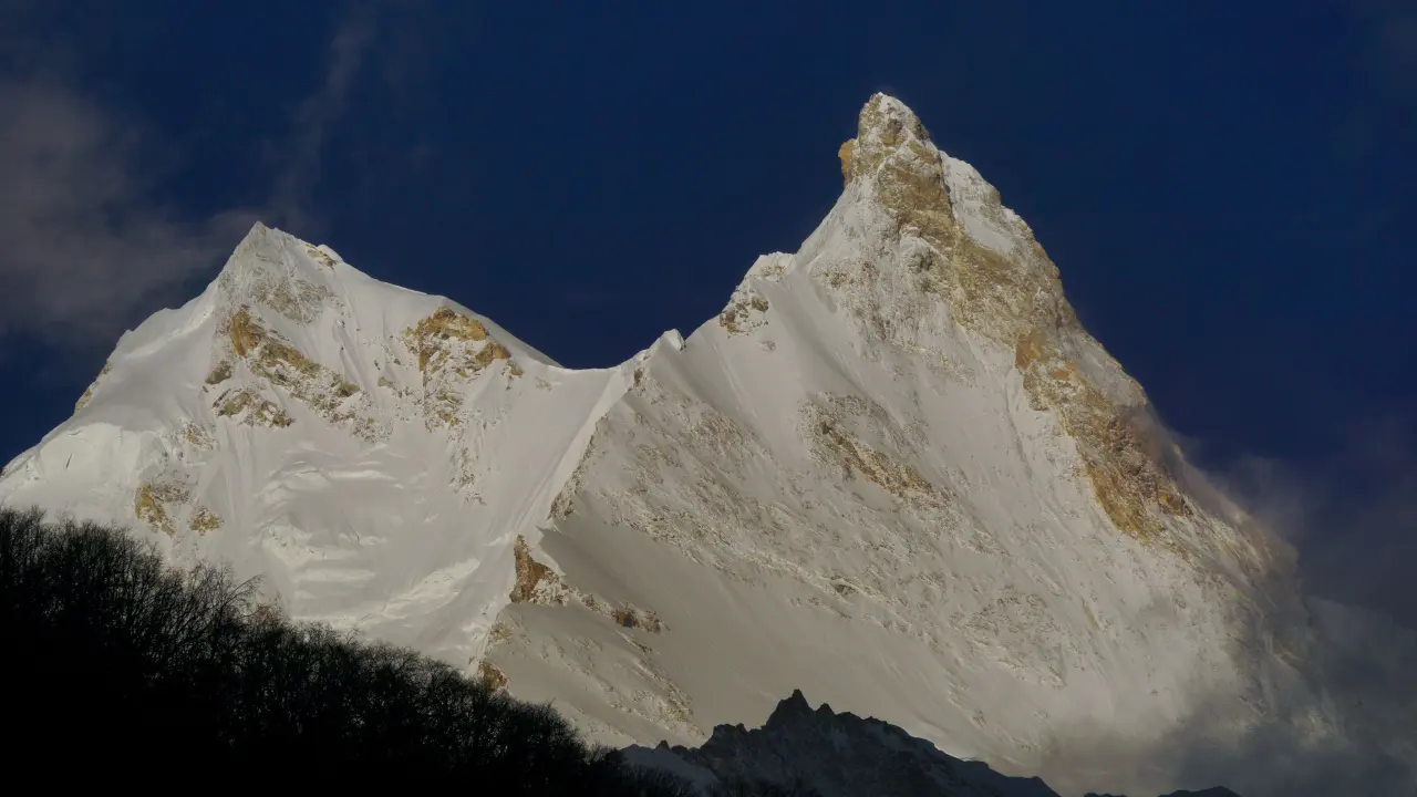 Beste Sicht auf die Berge, Manaslu Trekking