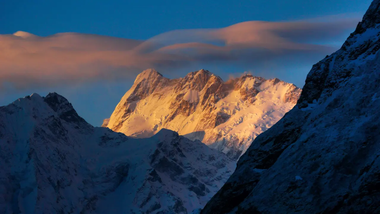 Abendstimmung am Manaslu Basecamp, Manaslu Trekking