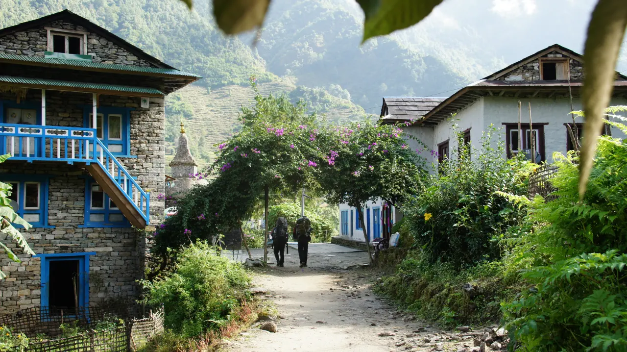 Kleine Orte auf dem Weg zum Mera Peak, Everest Trekking