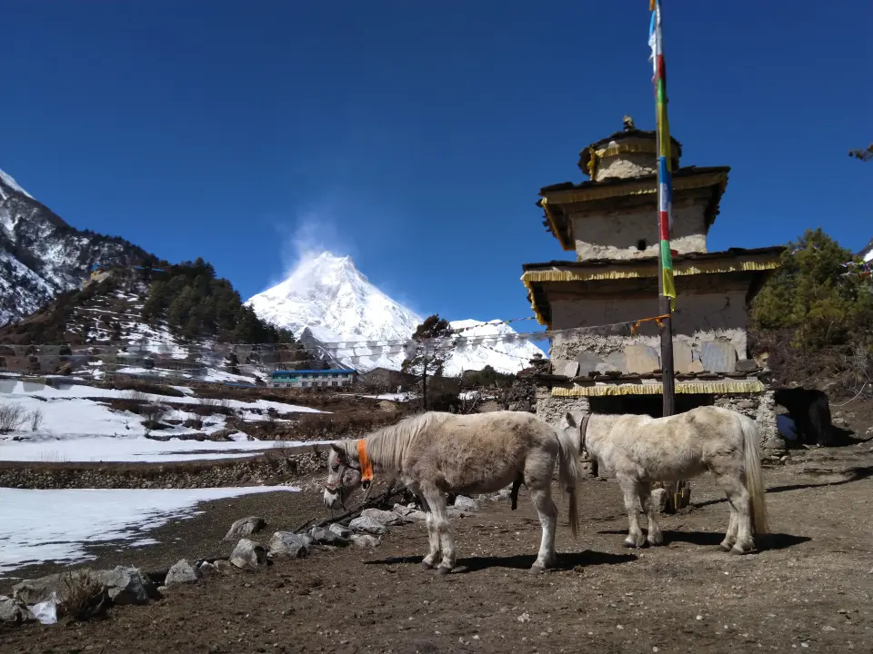 Taxistand bei Loh, Manaslu Trekking