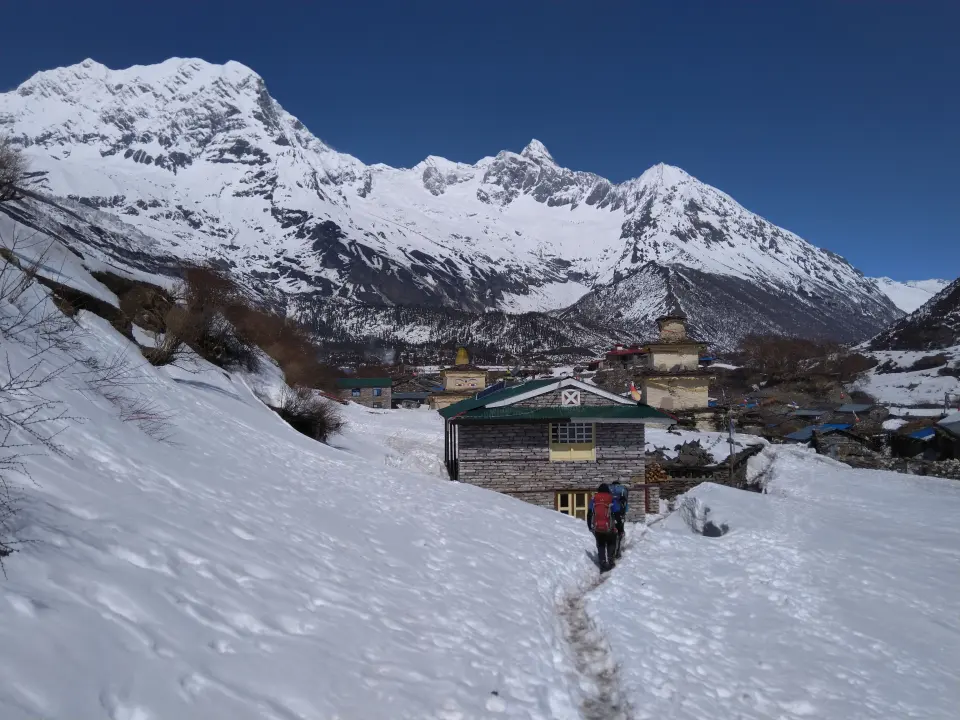 Richtung Samdo, Manaslu Trekking