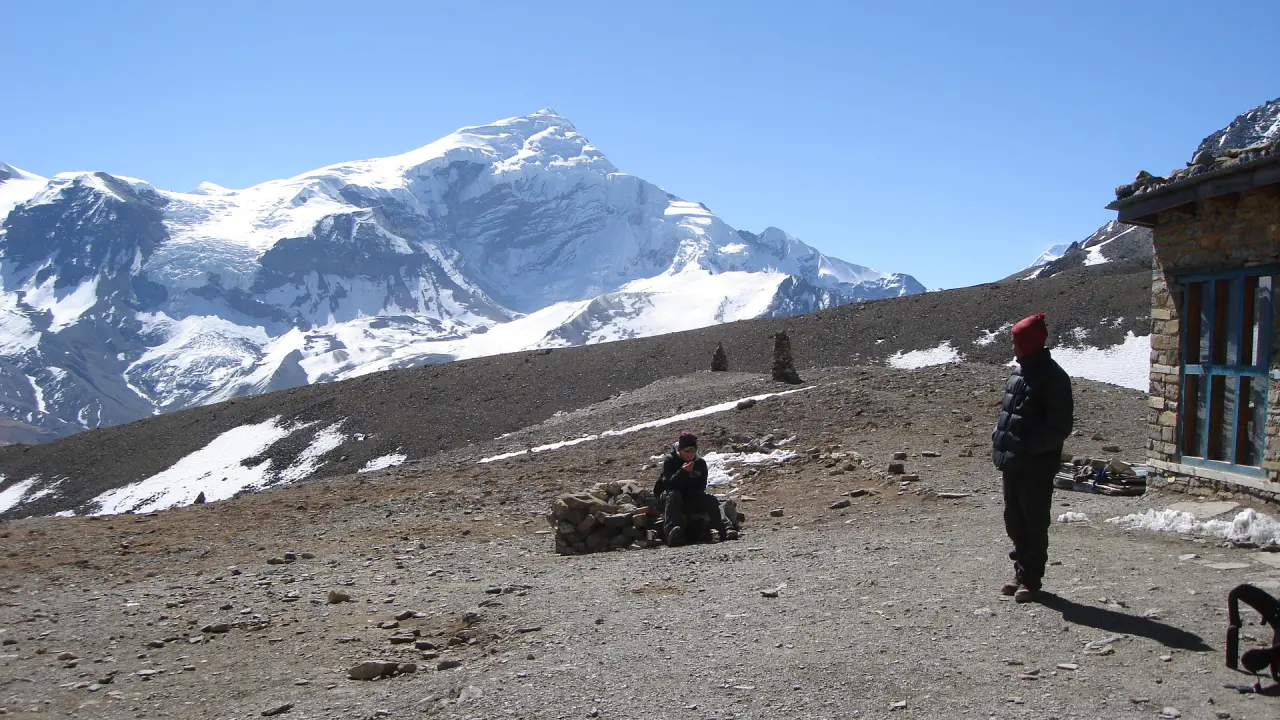 Pause am Thorong-La