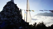 Stupas Helambu, Stupa am Pass bei Thadepati.